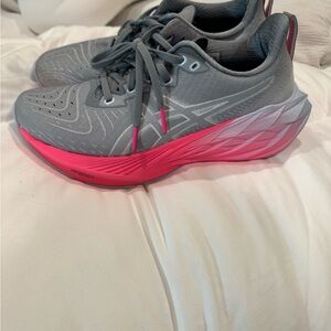 ASICS Women's Athletic Shoes in Gray and Pink